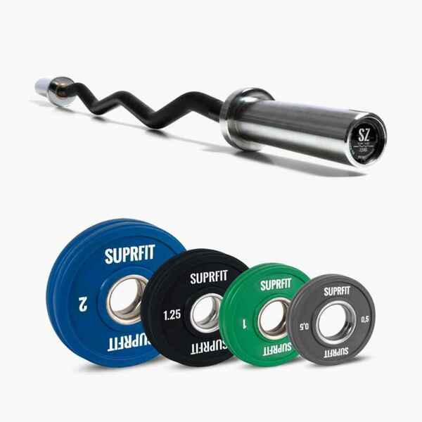 Bild 1 von SZ Curl Bar Mini Bumper Plates Set 20 kg