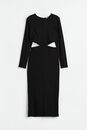 Bild 1 von H&M Bodycon-Kleid mit Cut-outs Schwarz, Alltagskleider in Größe XL. Farbe: Black
