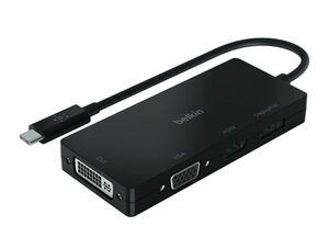 Belkin USB-C-Video-Adapter, 4-in-1-Apapter, USB-C auf HDMI/VGA/DVI