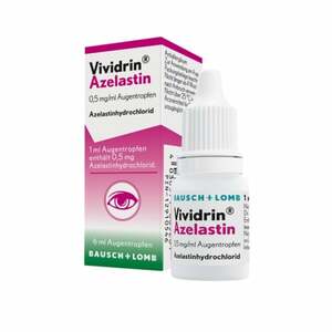 Vividrin Azelastin Augentropfen Akuthilfe bei Heuschnupfen und Allergien 6  ml
