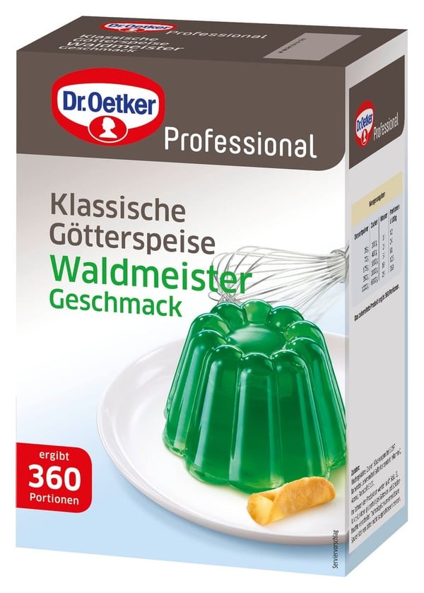 Bild 1 von Dr. Oetker Professional Dessertpulver Götterspeise Waldmeister (1 kg)