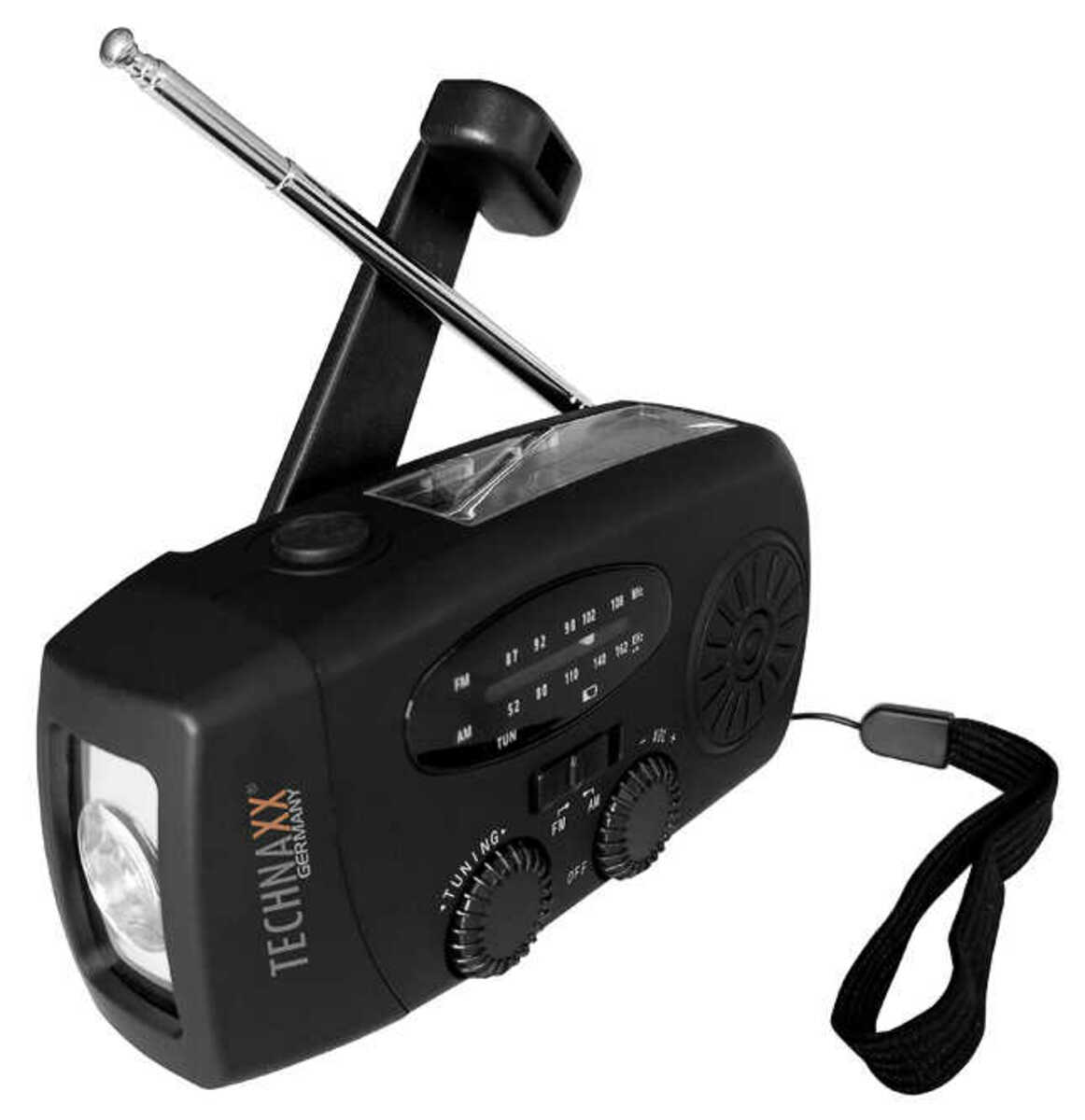 Bild 1 von TECHNAXX Solarradio mit Handkurbel »TX-238«
