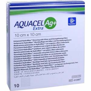Aquacel Ag+ Extra 10x10 cm Kompressen 10  St