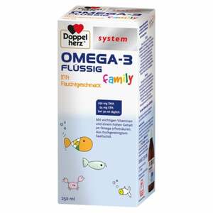 Doppelherz system Omega-3 Family flüssig mit Fruchtgeschmack 250  ml