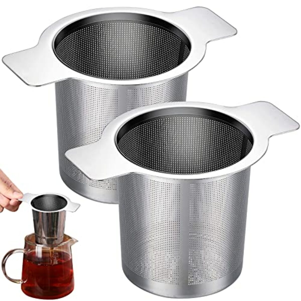 Bild 1 von 2 Stück Teesieb für Teekanne Edelstahl, Tea Infuser, Tea Str