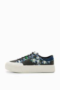 Plateau-Sneakers Blumen