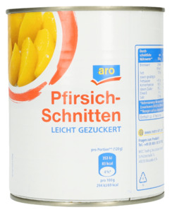 aro Pfirsich-Schnitten Leicht Gezuckert (850 ml)