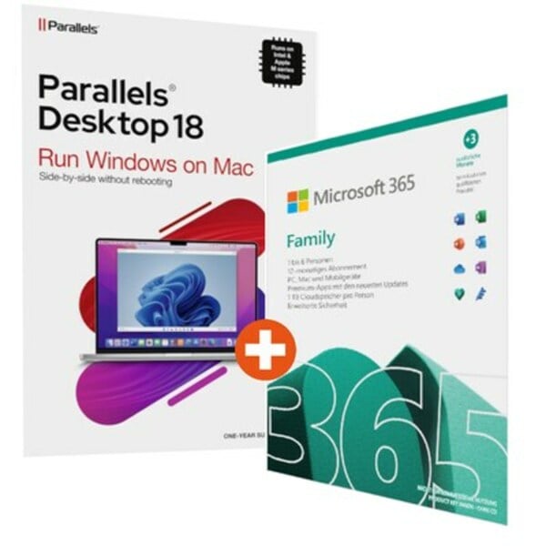 Bild 1 von Microsoft 365 Family + Parallels Desktop 18 | Download & Produktschlüssel