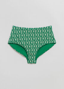 & Other Stories Bikinihose mit hohem Bund Smaragdgrün, Bikini-Unterteil in Größe 36. Farbe: Emerald
