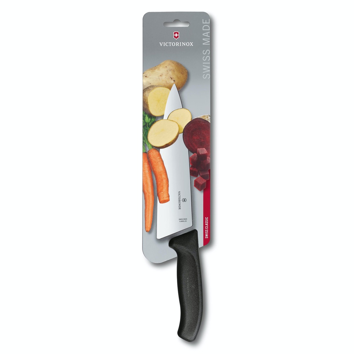 Bild 1 von Victorinox Tranchiermesser Swiss Classic 20cm, extra breit, schwarz, auf Blister