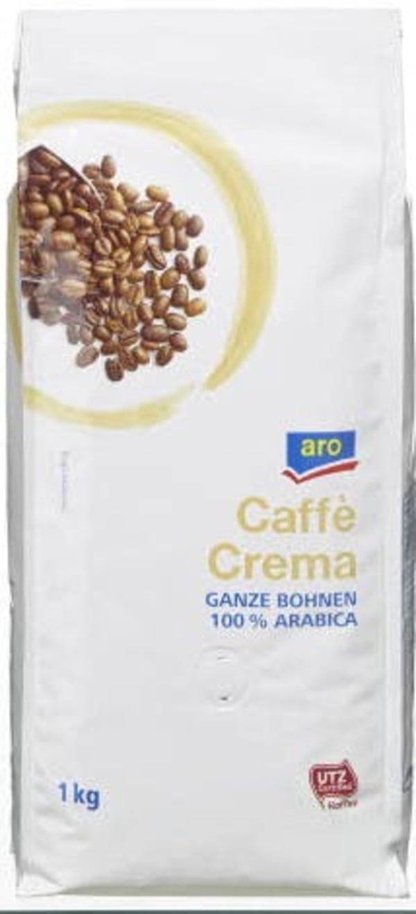Bild 1 von aro Kaffeebohnen Caffé Crema 100% Arabica (1 kg)