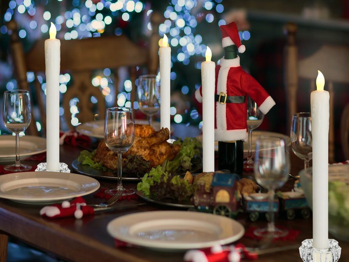 Bild 1 von Deuba LED Tafelkerzen 4er Set inkl. Ständer