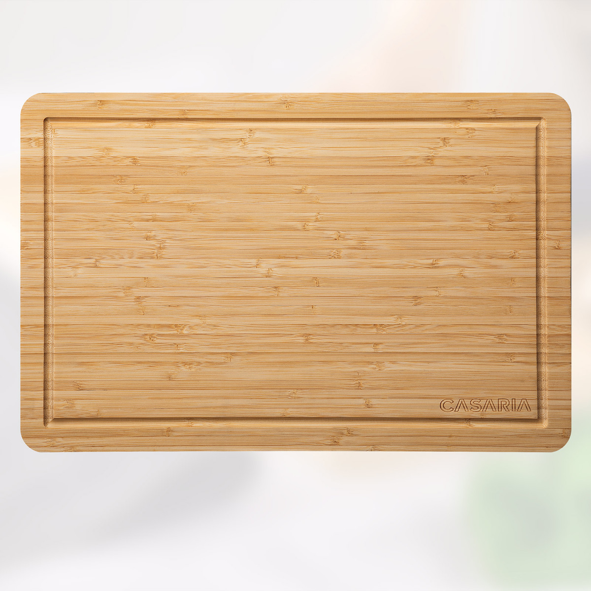 Bild 2 von monzana® Schneidebrett Bambus 43x28x2cm