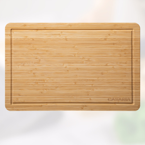 Bild 2 von monzana® Schneidebrett Bambus 43x28x2cm