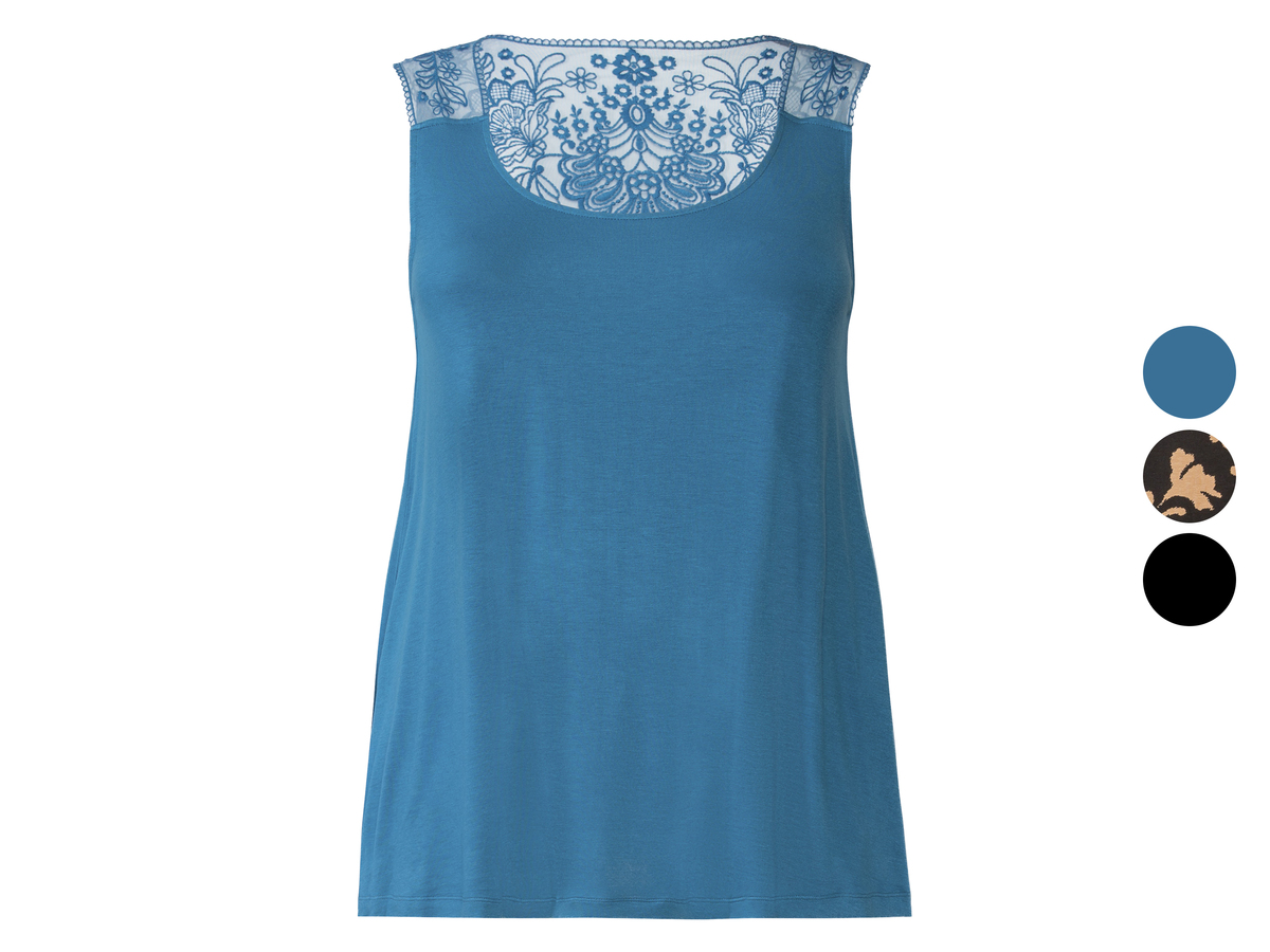 Bild 1 von esmara® Damen Top, leger geschnitten, mit Häkelspitze