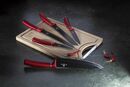 Bild 2 von Berlinger Haus Metallic Line Burgundy BH/2552A Messer Set 6-tlg. in rot mit Schneidebrett aus Bambus