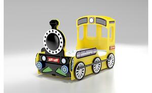 Autobett Lokomotive gelb Maße (cm): B: 120 H: 137,5 Kindermöbel