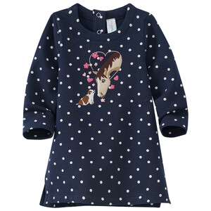 Baby Kleid mit Pferde-Applikation