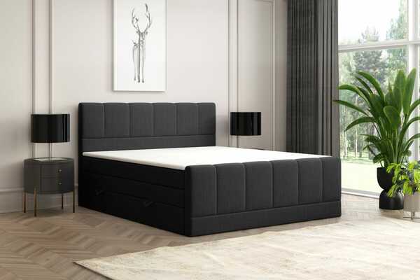 Bild 2 von Möbel Punkt Boxspringbett Mario Basler Edition Dublin mit Bettkasten Taschenfederkern 180x200cm Schw