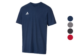 adidas Herren T-Shirt mit geripptem Rundhalsausschnitt