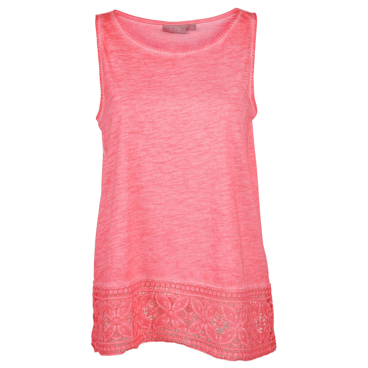 Bild 1 von Damen Top mit Spitzenbesatz