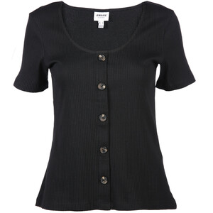 Vero Moda VMHELSINKI SS TOP GA Shirt mit Zierknöpfen