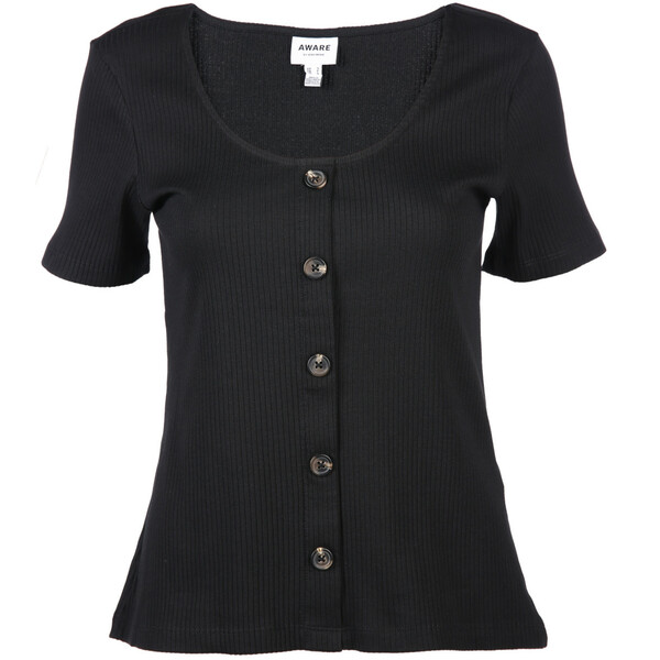 Bild 1 von Vero Moda VMHELSINKI SS TOP GA Shirt mit Zierknöpfen