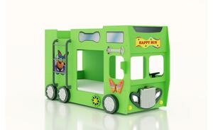 Autobett Bus grün Maße (cm): B: 116 H: 150 Kindermöbel