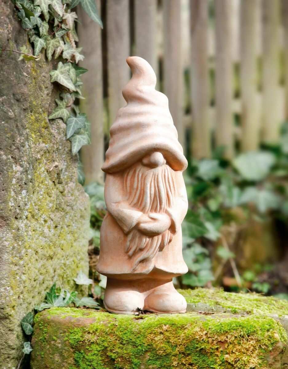 HomeLiving Gartenzwerg "Terracotta" Deko Garten Terrasse Balkon Wohnen
