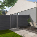 Bild 2 von HOME DELUXE Gartentor WPC Gartentor CALLATOR 180 x 90 cm - inkl. Schlüssel & Montagezubehör  Geeign
