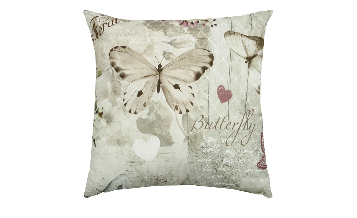 Bild 1 von GO-DE Zierkissen beige Maße (cm): B: 48 H: 48 Garten