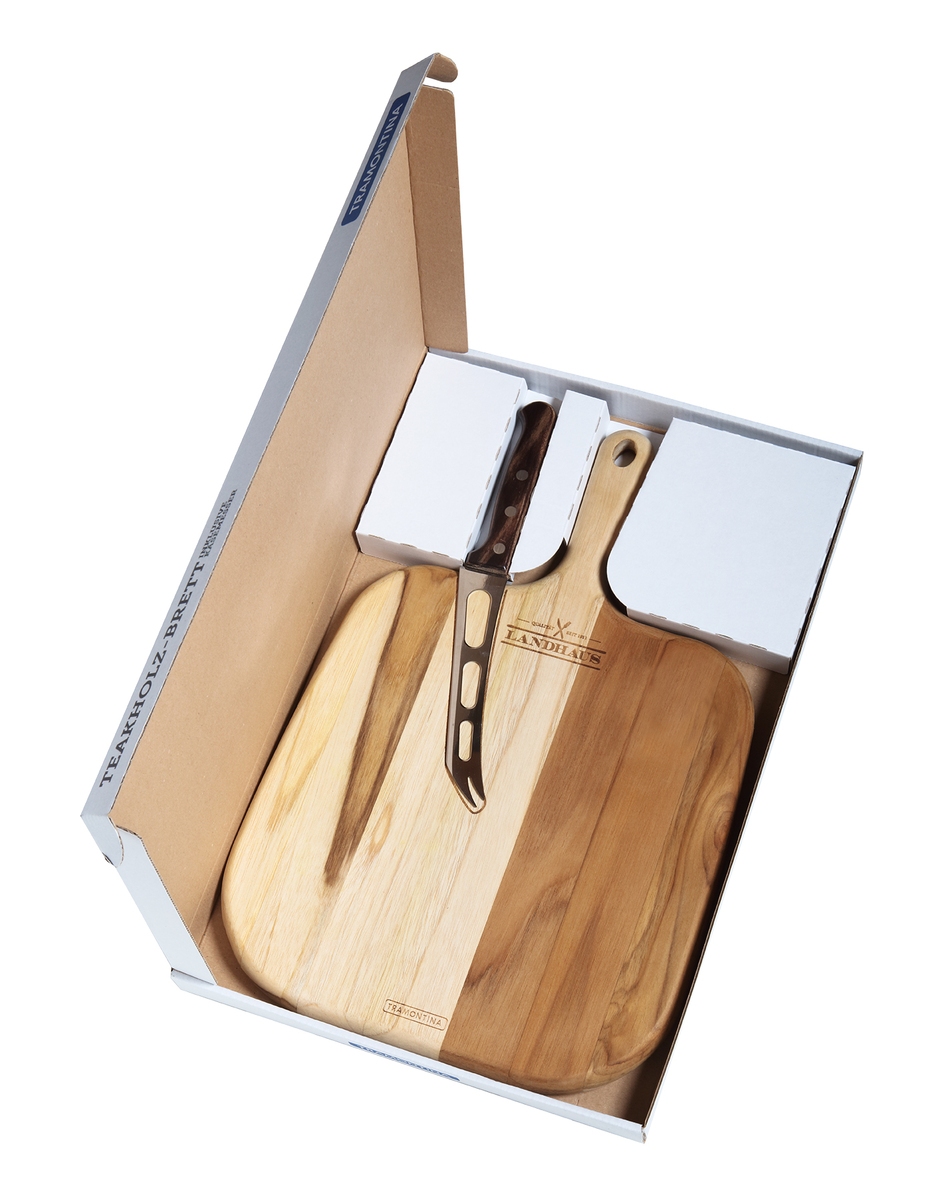 Bild 3 von TRAMONTINA Geschenkset Schneidebrett Teak inkl. Käsemesser