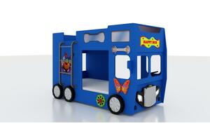 Autobett Bus blau Maße (cm): B: 116 H: 150 Kindermöbel