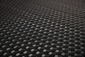 Progresja Polyrattan Balkonichtschutz mit Metallösen - Schwarz 0,9m x 5m