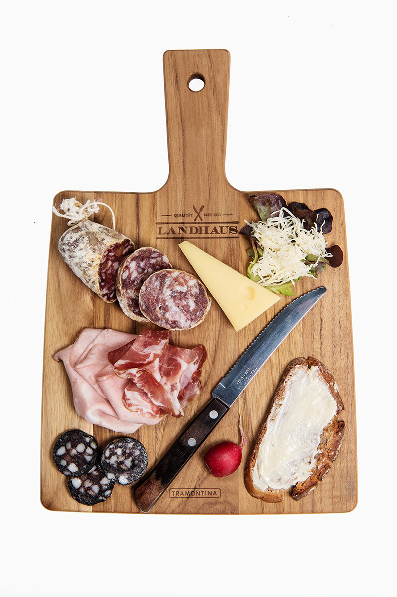 Bild 3 von TRAMONTINA Geschenkset Schneidebrett Teak inkl. Brotzeitmesser