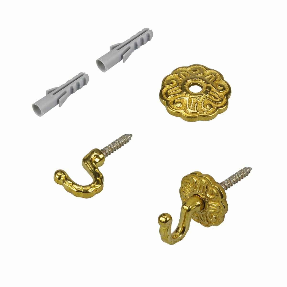 Bild 1 von Bella Casa Rosettenhaken Standard 25 mm, messing