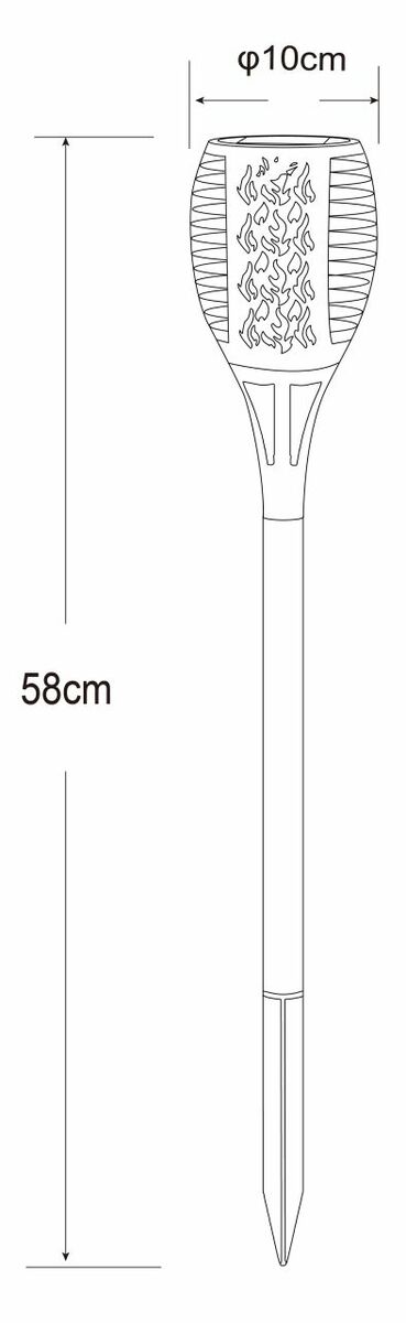 Bild 3 von Globo Lighting Solarleuchte Kunststoff Schwarz, 36x Led