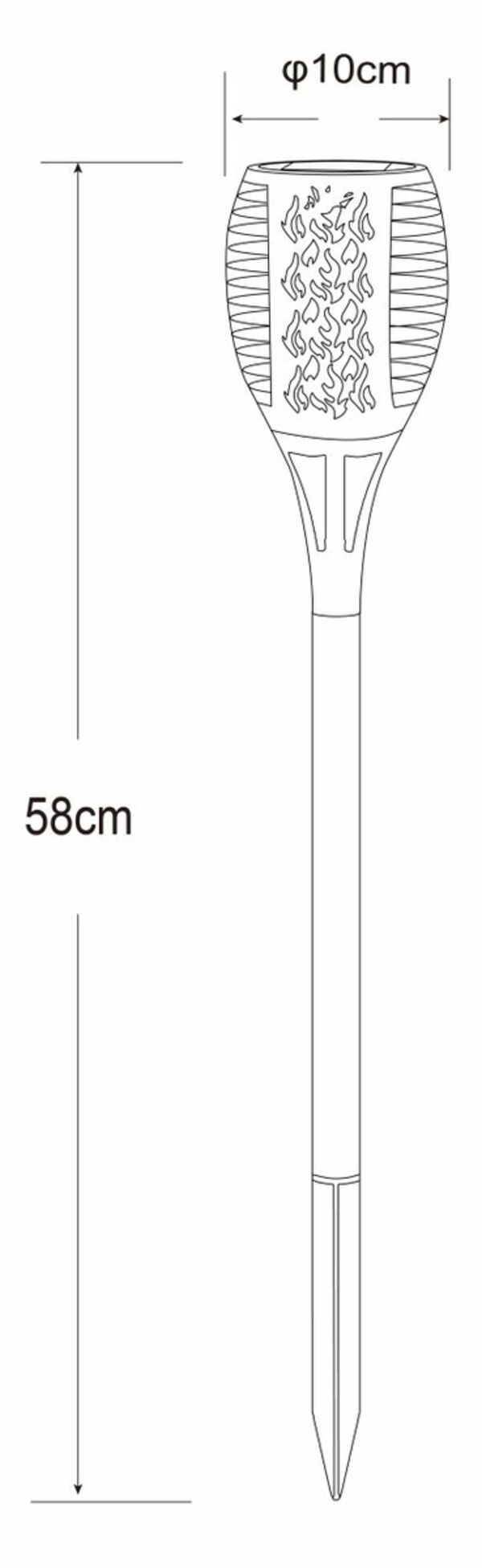 Bild 3 von Globo Lighting Solarleuchte Kunststoff Schwarz, 36x Led