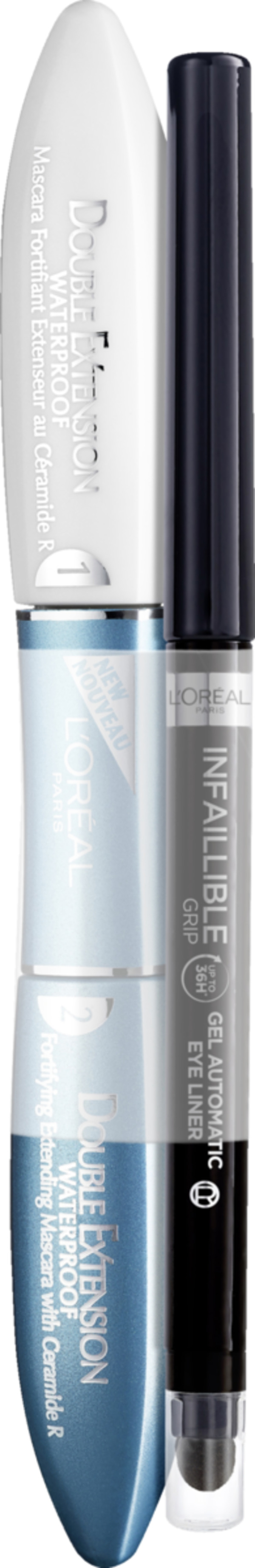 Bild 1 von L’Oréal Paris Double Extension Mascara + Infaillible Automatic Grip Eyeliner Set