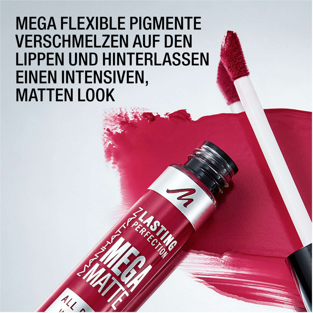 Bild 3 von Manhattan Lasting Perfection Mega Matte Liquid Lip Color, Fb. 910 Fuchsia Flush