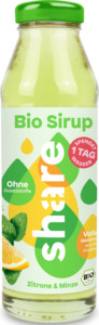 share Bio Sirup Zitrone-Minze