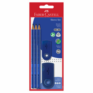Faber Castell Bleistift-Set groß blau