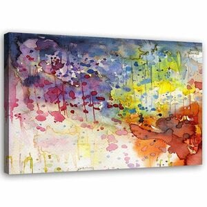 Feeby Leinwand, bunte Abstraktion HORIZONTAL, 90x60