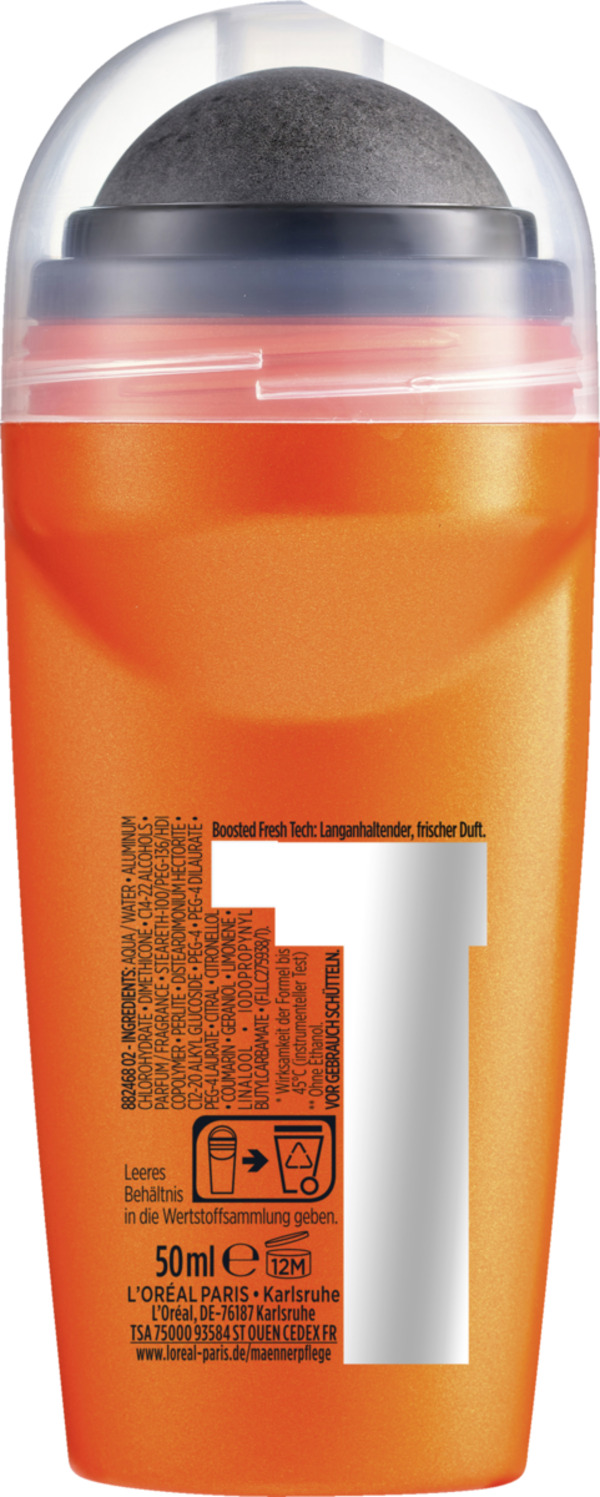Bild 2 von L’Oréal Paris men expert Heat Protect 48H Deo Roll-On Anti-Transpirant