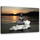 Bild 1 von Feeby Leinwand, Buddha über dem Meer HORIZONTAL, 60x40