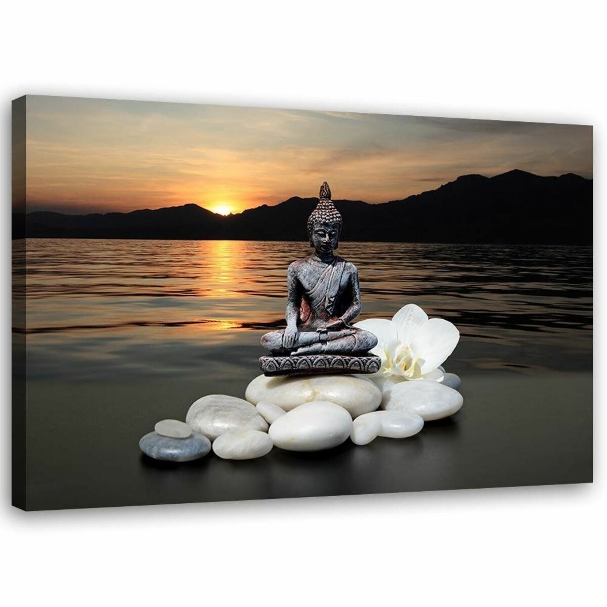 Bild 1 von Feeby Leinwand, Buddha über dem Meer HORIZONTAL, 60x40