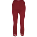 Bild 2 von Damen Capri Leggings mit Spitzenborte