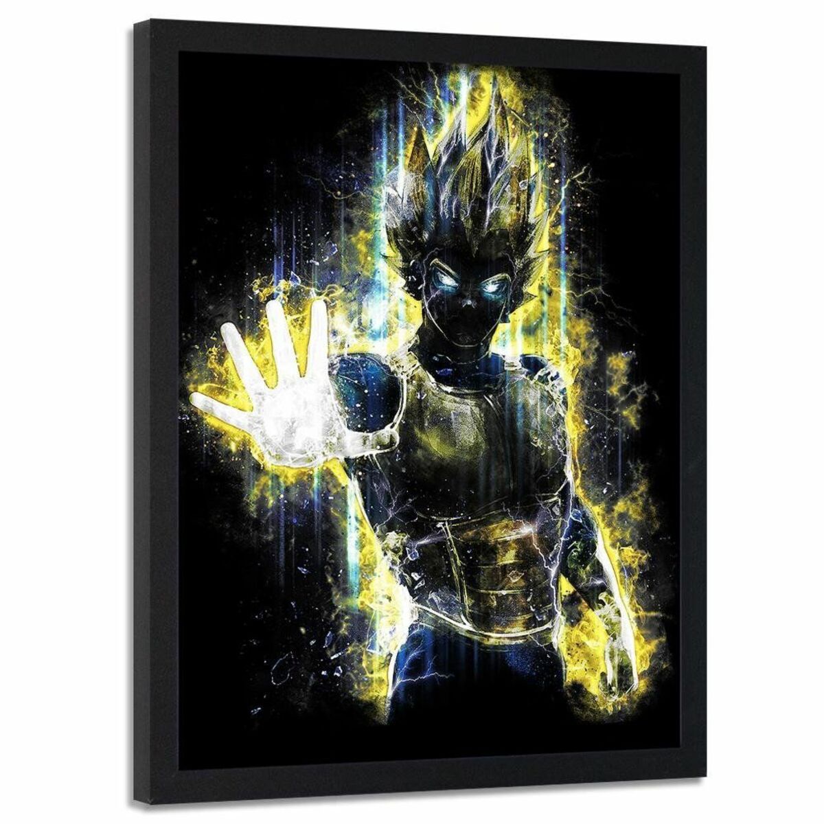 Bild 1 von Feeby Bild im schwarzen Rahmen, Dragonball Vegeta VERTICAL, 40x60