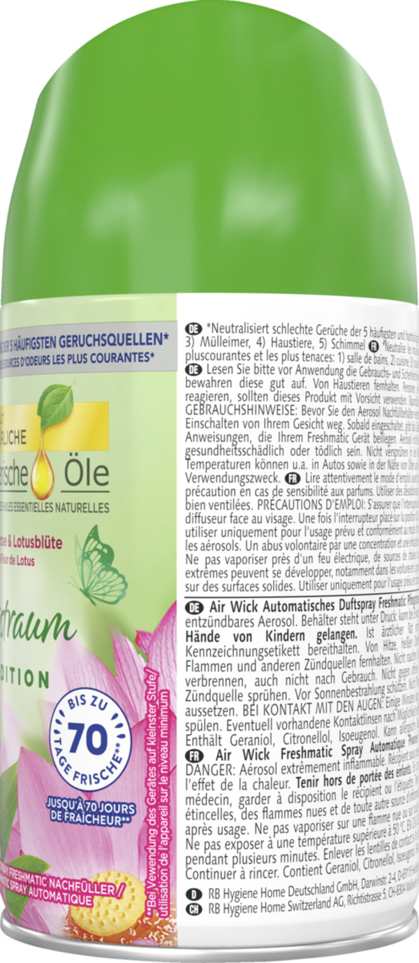 Bild 2 von Air Wick Freshmatic Max Nachfüller Frühlingstraum Pfingstrose & Lotusblüte