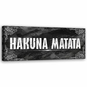 Feeby Leinwand, Hakuna Matata HORIZONTAL, 90x30